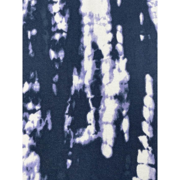 Ellen Tracy Mood Indigo Tie Dye Womens Pima Cotton Stretch T-Shirt Dress Size XL - Picture 14 of 14